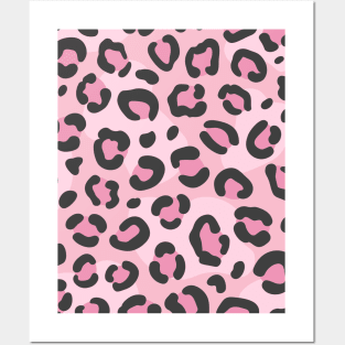 Pink Leopard Posters and Art